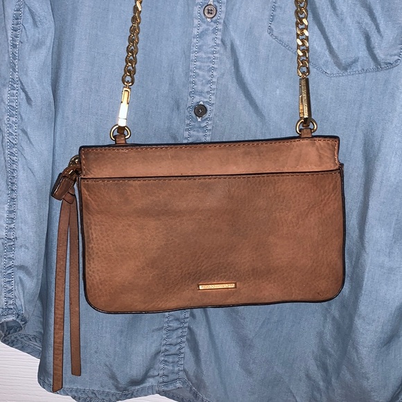 Rebecca Minkhoff Crossbody bag tan leather MAB studded